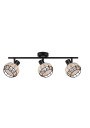 Lampa sufitowa E14 2xE14 czarny 64 cm