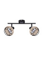 E14 ceiling light 2xE14 black 44 cm