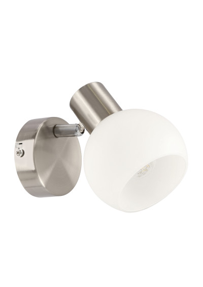 Lampa ścienna Novo 1xE14 srebrny 13 cm