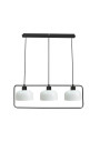 E27 pendant light 3xE27 black / white 70 cm