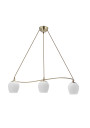 Lampa wisząca E27 3xE27 patynowy + biały 77 cm