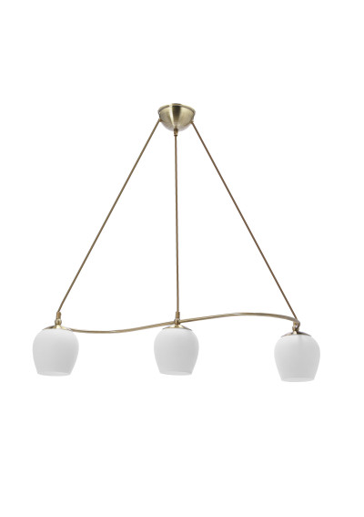 E27 pendant light 3xE27 patynowy / white 77 cm