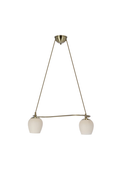E27 pendant light 2xE27 patynowy / cream 54 cm