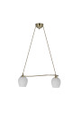E27 pendant light 2xE27 patynowy / white 54 cm