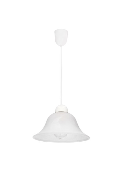 Lenis pendant light 1xE27 white 25 cm