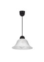Lenis pendant light 1xE27 black / white 25 cm