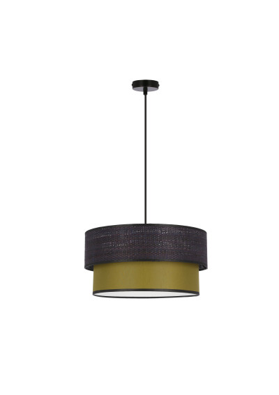 E27 pendant light 1xE27 black / oliwkowy 35 cm