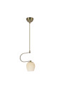 Lampa wisząca E27 E27 patynowy + kremowy 22 cm