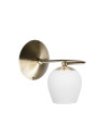 E27 wall light 1xE27 patynowy, klosz white 24 cm
