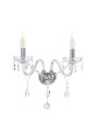 E14 wall light 2xE14 transparent 38 cm