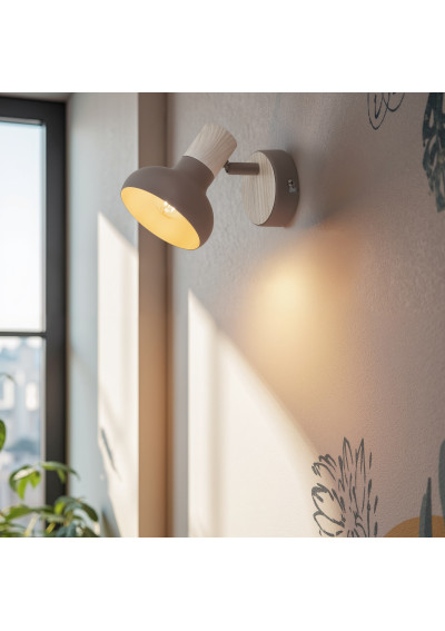 Puerto wall light 1xE14 brown 16 cm - product image 1
