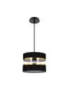Pandy pendant light 1xE27 black / gold 20 cm