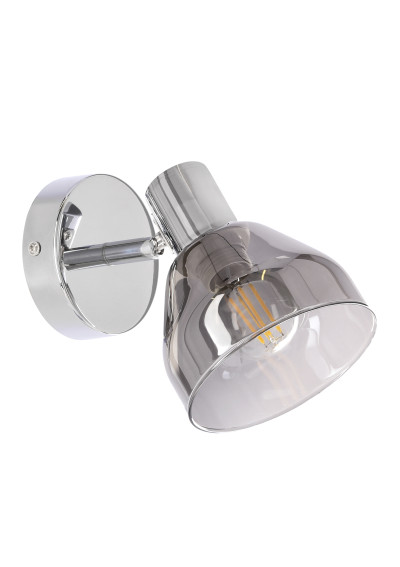 Lampa ścienna Grazia 1xE14 srebrny 19 cm