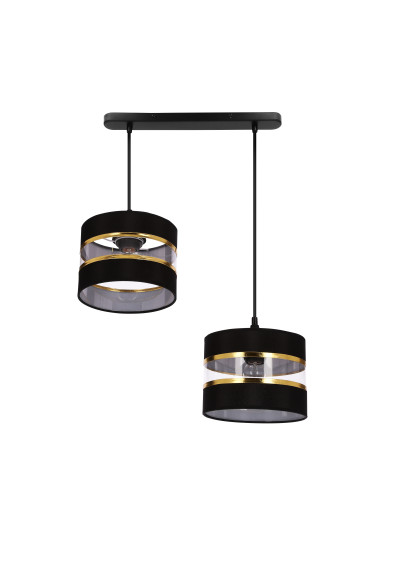 Pandy pendant light 2xE27 black / gold 55 cm