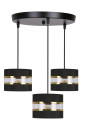Pandy pendant light E27 black / gold 45 cm