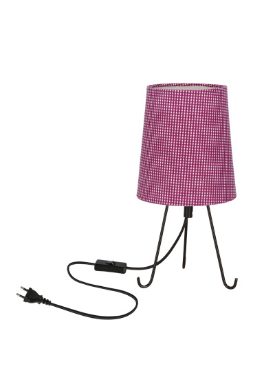 E14 table lamp 1xE14 black / purple 14 cm