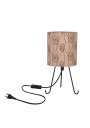 Lampa stołowa E14 1xE14 czarny + beżowy 14 cm