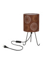 E14 table lamp 1xE14 black / brown 14 cm