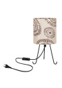 E14 table lamp 1xE14 black / cream 14 cm