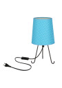 E14 table lamp 1xE14 black / blue 14 cm