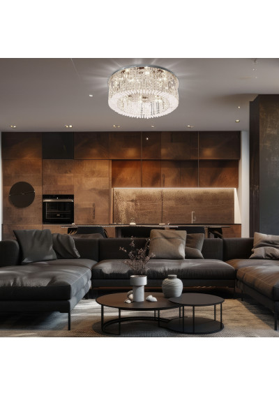 Maranga ceiling light 10xE14 chromee 85 cm - product image 1