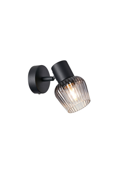 Lampa ścienna Mitura 1xE14 czarny 18 cm