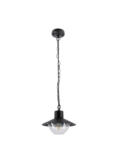 Lampa wisząca E27 1xE27 czarny 24 cm