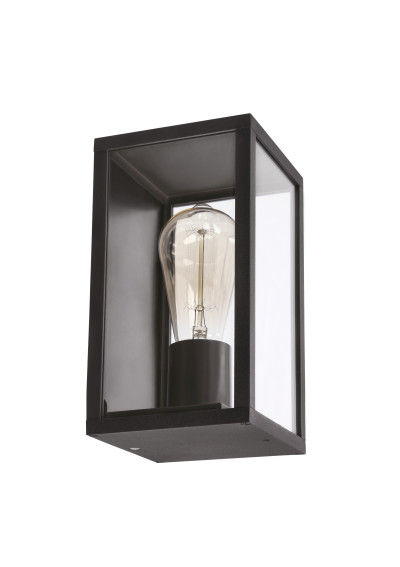 Kinkiet zewnętrzny E27 1xE27 czarny 12 cm