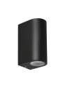 Gu10 outdoor wall light 2xGU10 black 9 cm