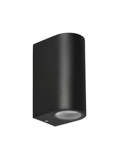 Kinkiet zewnętrzny Gu10 2xGU10 czarny 9 cm