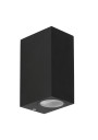 Gu10 outdoor wall light 2xGU10 black 9 cm