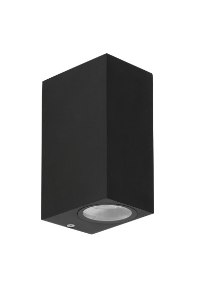 Gu10 outdoor wall light 2xGU10 black 9 cm