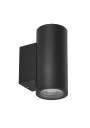Gu10 outdoor wall light 2xGU10 black 10 cm