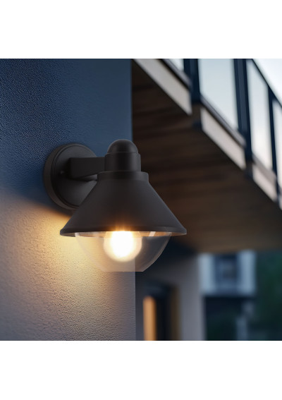 E27 outdoor wall light 1xE27 black 23,5 cm - product image 1