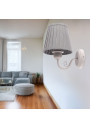 Firez wall light 1xE27 biało grey 20 cm - product image 1