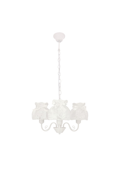 Rossini pendant light 3xE27 white 53 cm