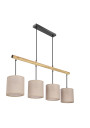 Lampa wisząca E27 4xE27 czarny 15 cm
