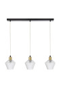E14 pendant light 3xE14 black / gold 70 cm
