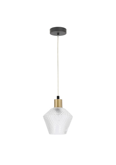 E14 pendant light 1xE14 black / gold 14 cm