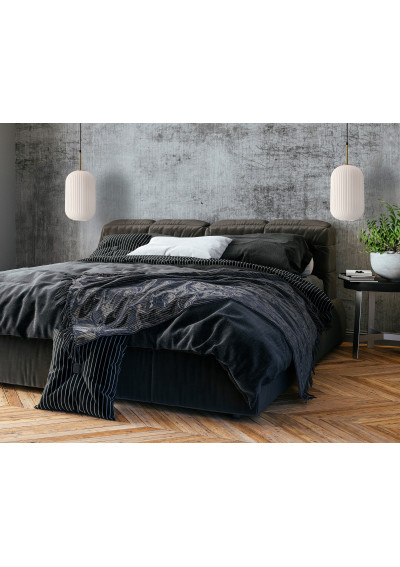 Lampa wisząca Cresto 1xE27 biało złoty 20 cm - zdjęcie produktu 1