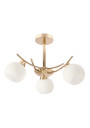 Lampa wisząca Amos 3xE27 złoty 52 cm