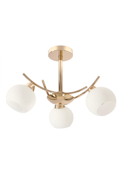 Amos pendant light 3xE27 gold 52 cm
