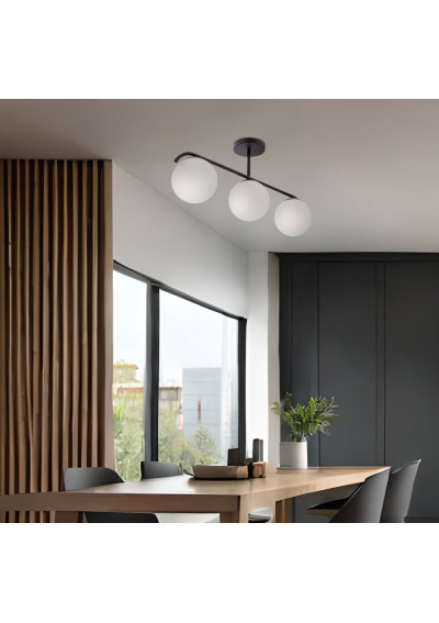 Lampa wisząca Amadeo 3xE14 czarny 69,5 cm - zdjęcie produktu 1