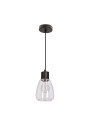 Lampa wisząca Moldo 1xE27 czarny 12 cm
