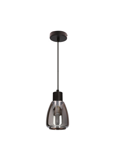 Lampa wisząca Moldo 1xE27 czarny 12 cm
