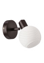 Lampa ścienna Grano 1xE14 brązowy 16 cm