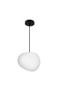 Lampa wisząca Stones 1xE27 biało czarny 25 cm - zdjęcie produktu 2