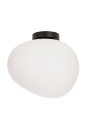 Lampa sufitowa Stones 1xE27 biało czarny 30 cm