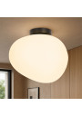 Lampa sufitowa Stones 1xE27 biało czarny 30 cm - zdjęcie produktu 1
