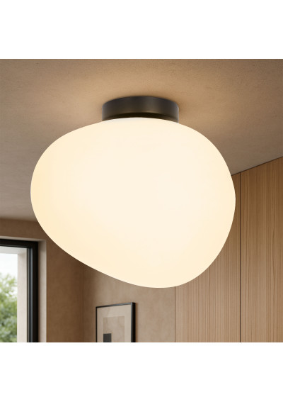 Stones ceiling light 1xE27 black and white 30 cm - product image 1